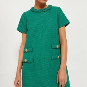 Tuckernuck Green Short Sleeve Jackie Tweed Dress XXL